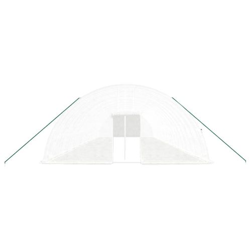 Serre Avec Cadre En Acier Blanc 120 M² 20x6x2,85 M