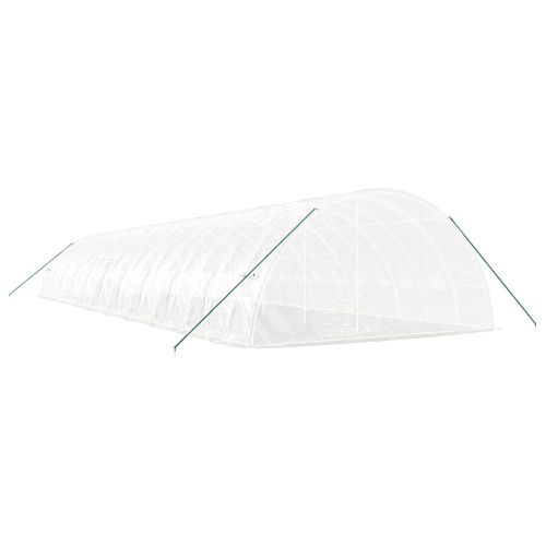 Serre Avec Cadre En Acier Blanc 120 M² 20x6x2,85 M