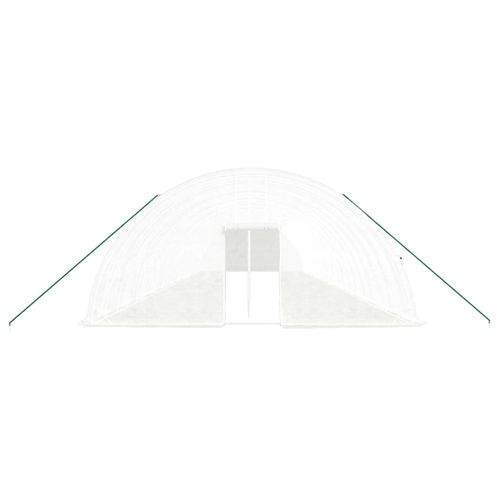 Serre Avec Cadre En Acier Blanc 132 M² 22x6x2,85 M