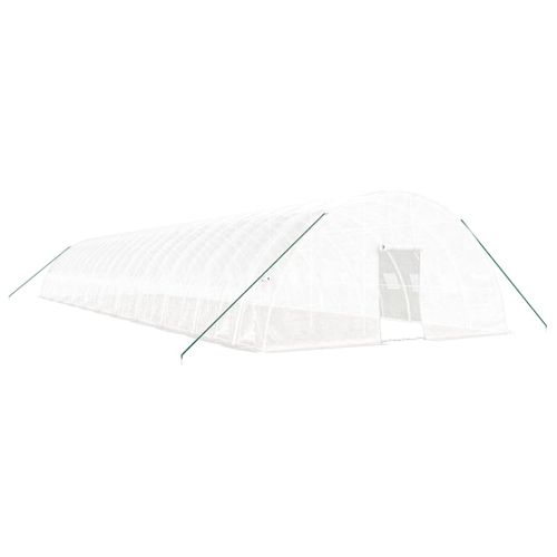 Serre Avec Cadre En Acier Blanc 132 M² 22x6x2,85 M