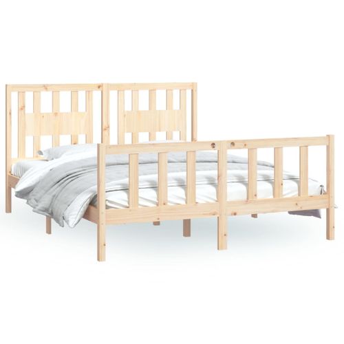 Cadre De Lit Sans Matelas Bois Massif De Pin 160x200 Cm