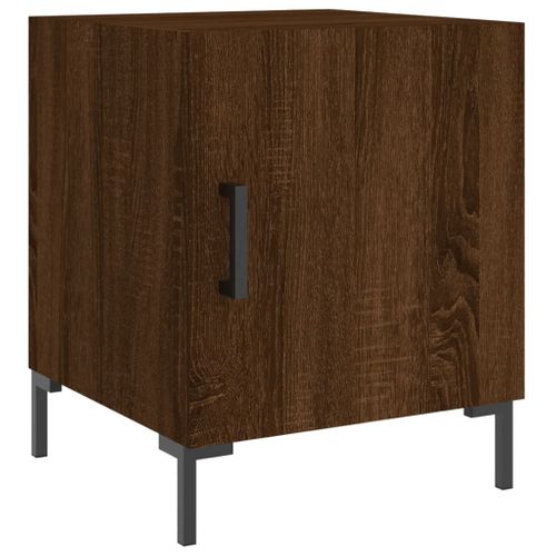 Table De Chevet Chêne Marron 40x40x50 Cm Bois Contreplaqué