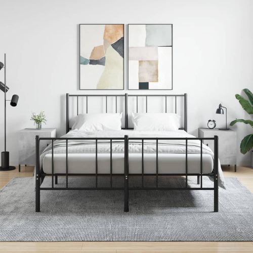 Tables De Chevet 2 Pièces Gris Béton 40x40x50 Cm Bois Contreplaqué