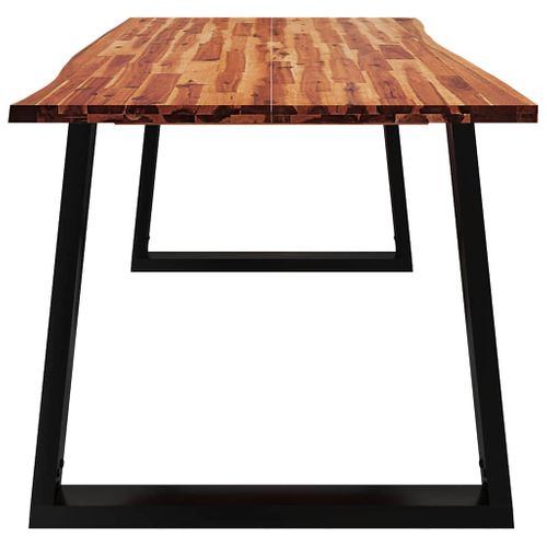 Table à Manger 180x90x75 Cm Bois D'acacia Solide à Bord Vif