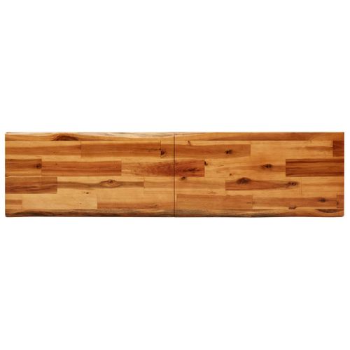 Banc Avec Bord Vivant 140 Cm Bois D'acacia Massif