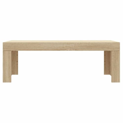 Table Basse Chêne Sonoma 102x50x36 Cm Bois Contreplaqué