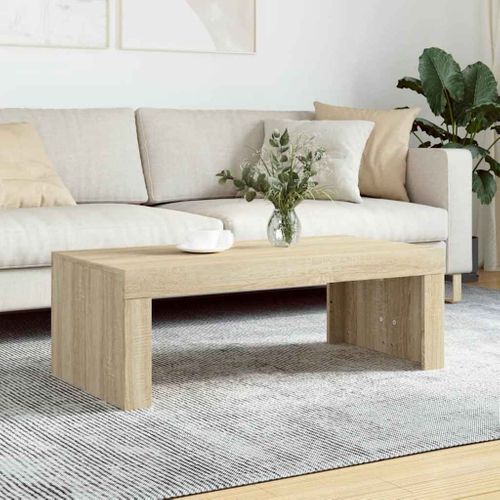Table Basse Chêne Sonoma 102x50x36 Cm Bois Contreplaqué