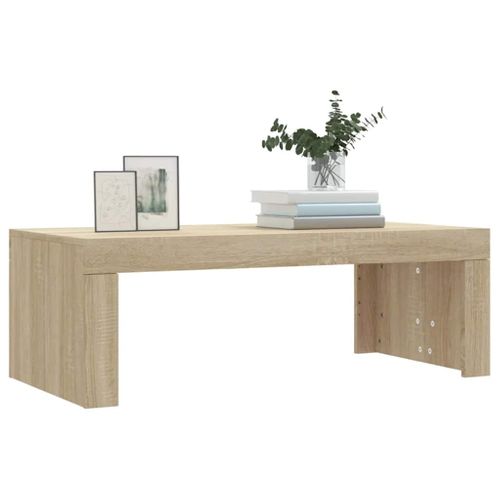 Table Basse Chêne Sonoma 102x50x36 Cm Bois Contreplaqué
