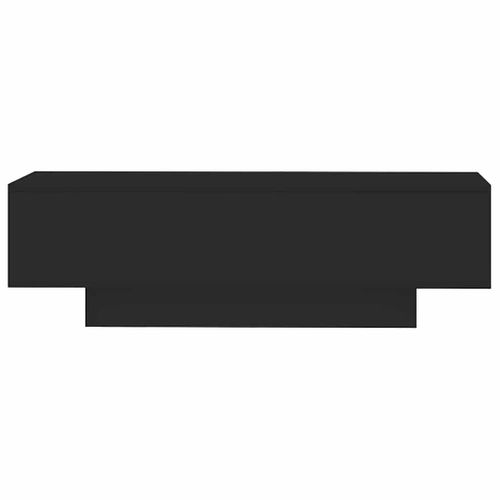 Table Basse Noire 100x49,5x31 Cm Bois Contreplaqué