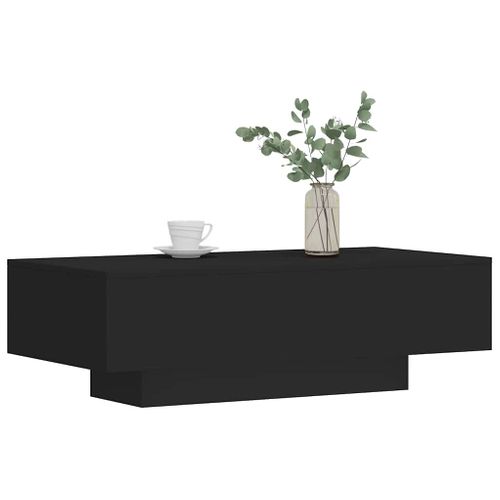 Table Basse Noire 100x49,5x31 Cm Bois Contreplaqué