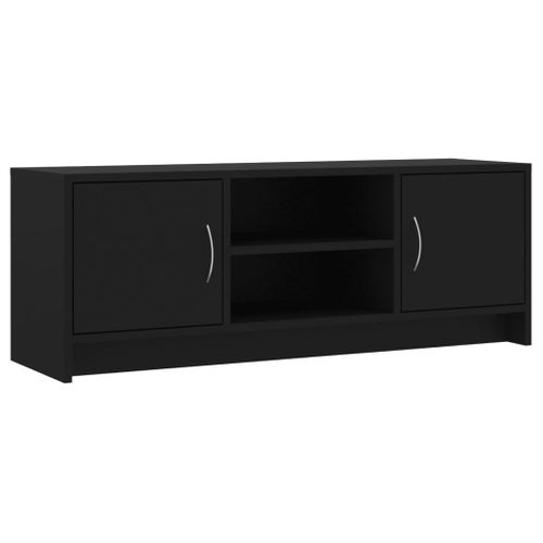 Meuble TV Noir 102x30x37,5 Cm Bois Contreplaqué