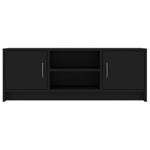 Meuble TV Noir 102x30x37,5 Cm Bois Contreplaqué