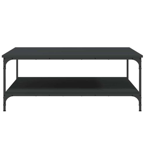 Table Basse Noir 100x100x40 Cm Bois Contreplaqué