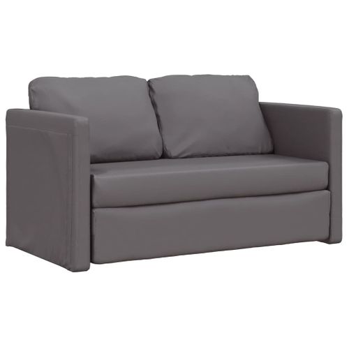 Canapé-lit 2 En 1 Gris 112x174x55 Cm Simili
