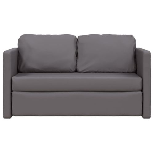 Canapé-lit 2 En 1 Gris 112x174x55 Cm Simili