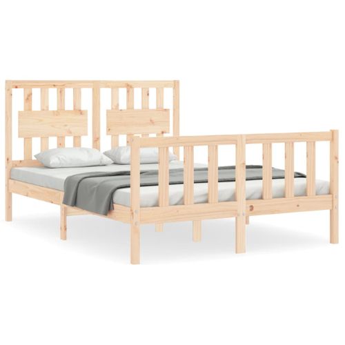 Cadre De Lit Sans Matelas Bois De Pin Massif 120x190 Cm