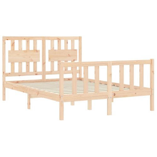 Cadre De Lit Sans Matelas Bois De Pin Massif 120x190 Cm