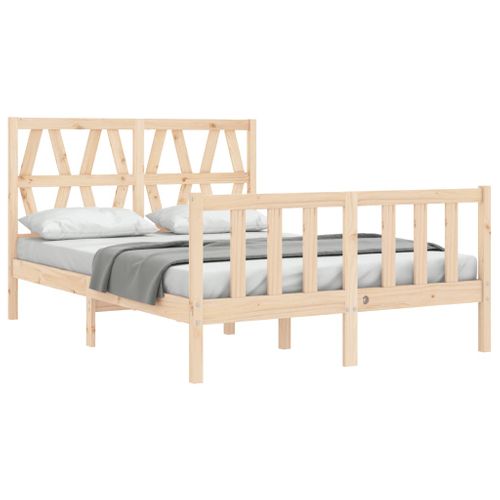 Cadre De Lit Sans Matelas 140x200 Cm Bois Massif De Pin