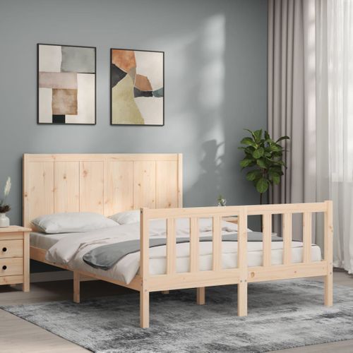 Cadre De Lit Sans Matelas 120x200 Cm Bois De Pin Massif