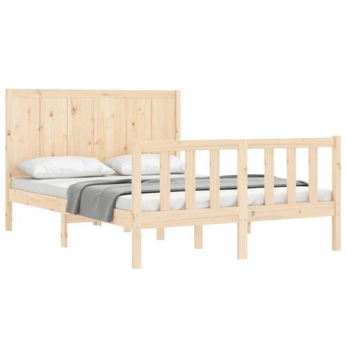 Cadre De Lit Sans Matelas 120x200 Cm Bois De Pin Massif