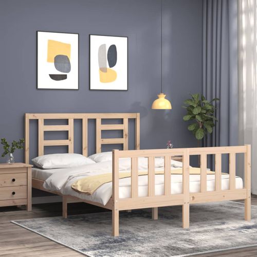 Cadre De Lit Sans Matelas 120x200 Cm Bois De Pin Massif