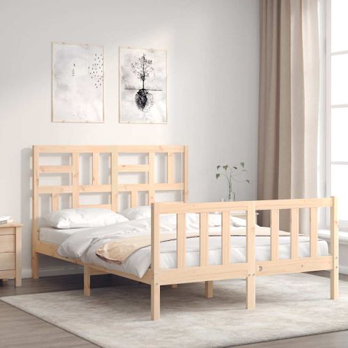 Cadre De Lit Sans Matelas 140x190 Cm Bois De Pin Massif