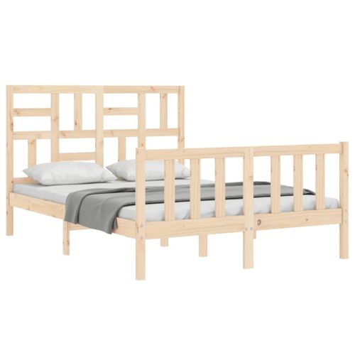 Cadre De Lit Sans Matelas 140x200 Cm Bois Massif De Pin