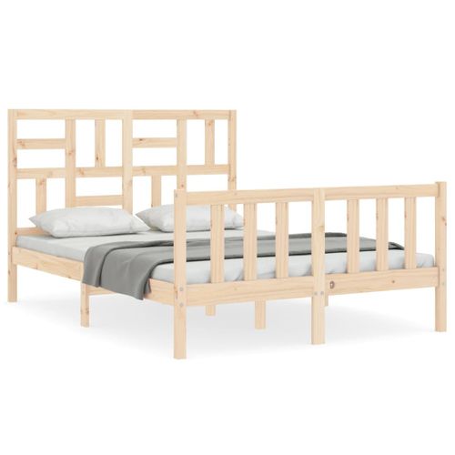 Cadre De Lit Sans Matelas 140x200 Cm Bois Massif De Pin