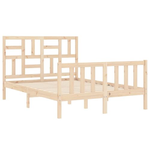Cadre De Lit Sans Matelas 140x200 Cm Bois Massif De Pin