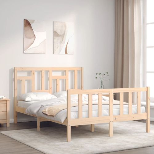 Cadre De Lit Sans Matelas 140x190 Cm Bois De Pin Massif