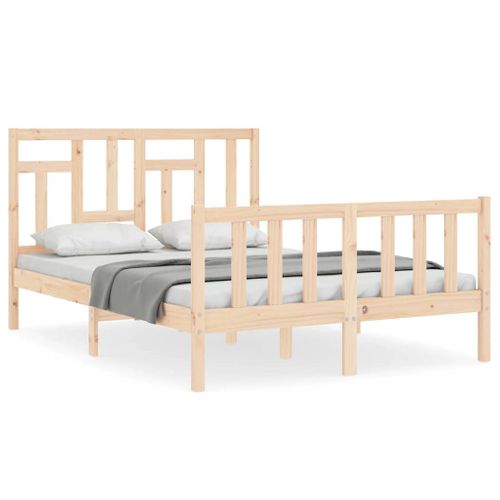 Cadre De Lit Sans Matelas 140x200 Cm Bois Massif De Pin