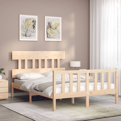 Cadre De Lit Sans Matelas 120x200 Cm Bois De Pin Massif