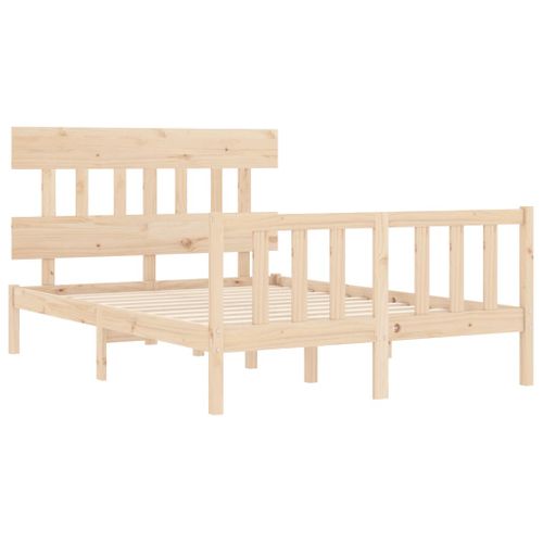Cadre De Lit Sans Matelas 120x200 Cm Bois De Pin Massif