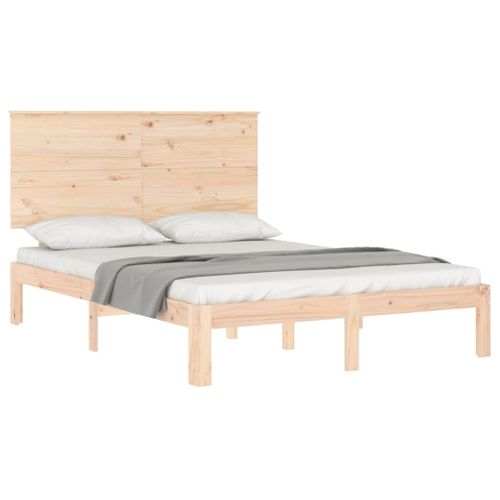Cadre De Lit Sans Matelas 140x200 Cm Bois Massif De Pin