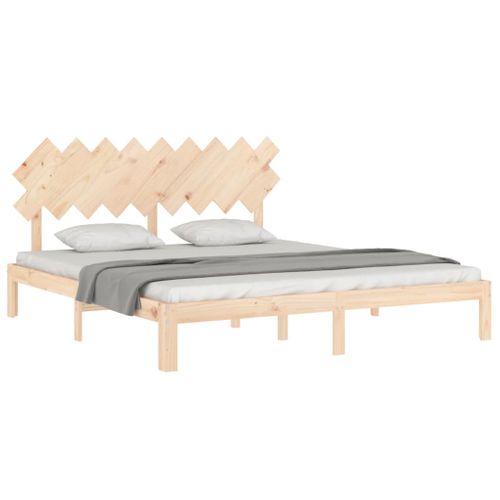 Cadre De Lit Sans Matelas Bois Massif De Pin 180x200 Cm