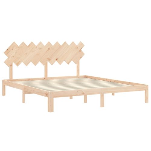 Cadre De Lit Sans Matelas Bois Massif De Pin 180x200 Cm