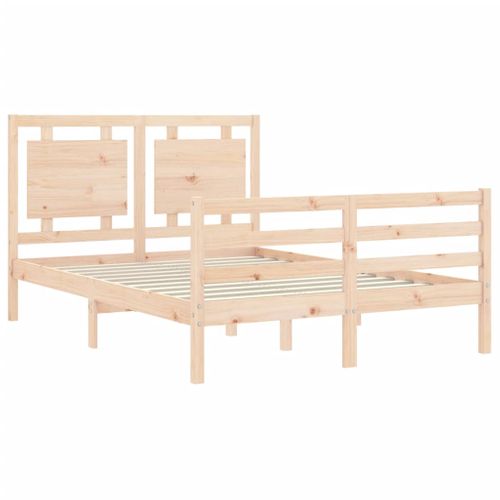 Cadre De Lit Sans Matelas Bois Massif 120x190 Cm