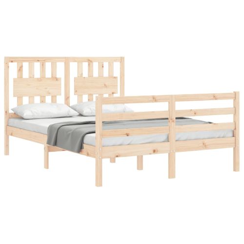 Cadre De Lit Sans Matelas 120x200 Cm Bois Massif