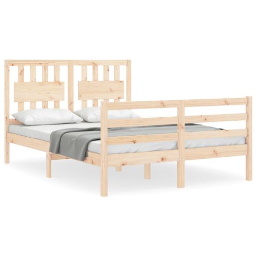 Cadre De Lit Sans Matelas 120x200 Cm Bois Massif
