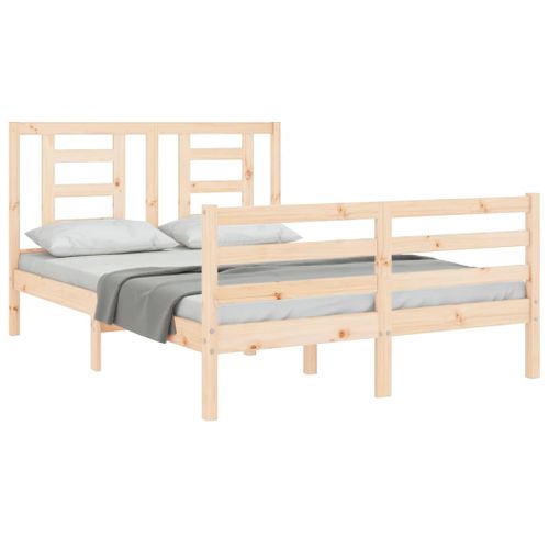 Cadre De Lit Sans Matelas 140x200 Cm Bois Massif
