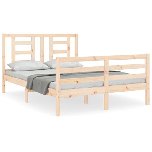 Cadre De Lit Sans Matelas 140x200 Cm Bois Massif