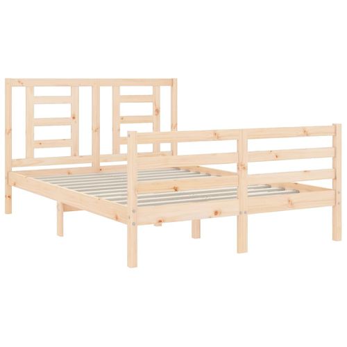 Cadre De Lit Sans Matelas 140x200 Cm Bois Massif