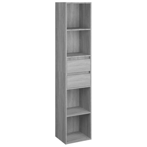 Bibliothèque Sonoma Gris 36x30x171 Cm Bois D'ingénierie