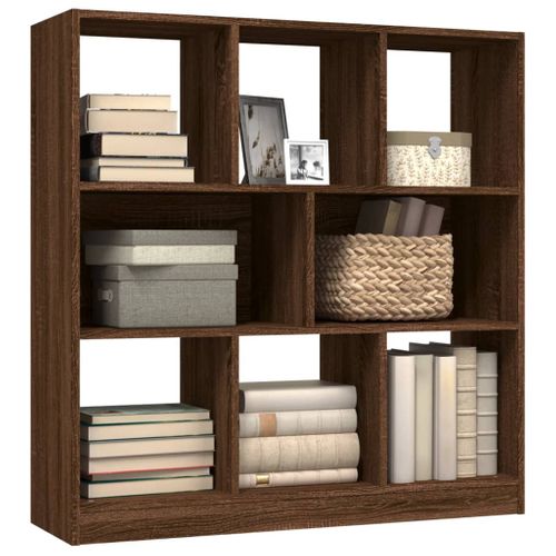 Bibliothèque Chêne Marron 97,5x29,5x100 Cm Bois D'ingénierie