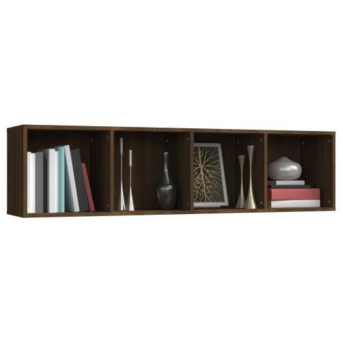 Bibliothèque Marron 143x30x36cm Bois Ingénierie