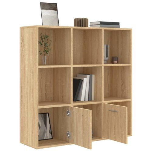 Bibliothèque Chêne Sonoma 98x30x98 Cm Bois D’ingénierie