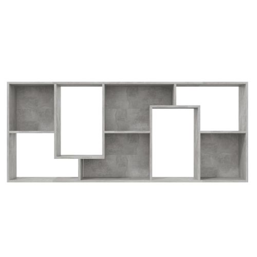 Bibliothèque Gris Béton 67x24x161 Cm Bois D'ingénierie
