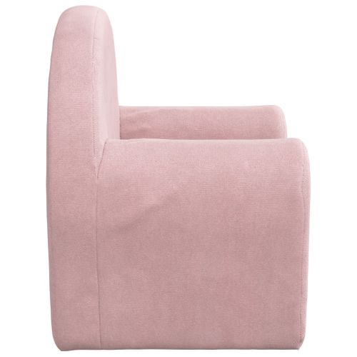 Canapé-lit Pour Enfants Rose Peluche Douce