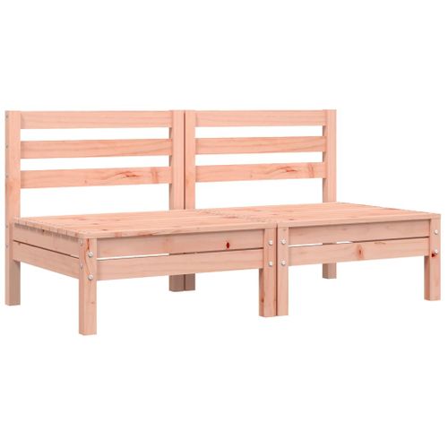 Canapé De Jardin Sans Accoudoirs Et Coussins 2 Pièces Bois Douglas