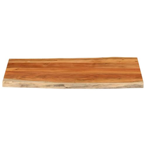 Dessus De Table 100x60x2,5cm Rectangulaire Bois Massif D'acacia